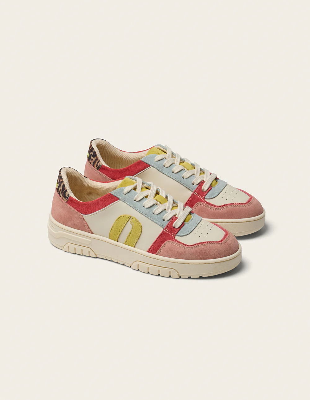 Baskets basses Nora - Rose ciel citron - Image 3