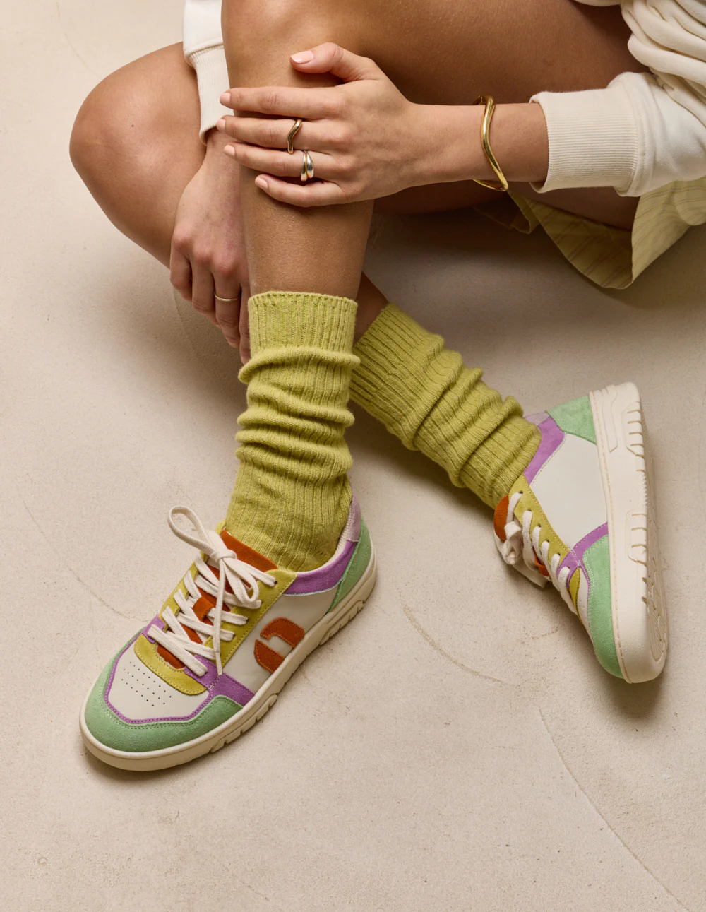 Baskets basses Nora - Vert lilas citron - Image 4