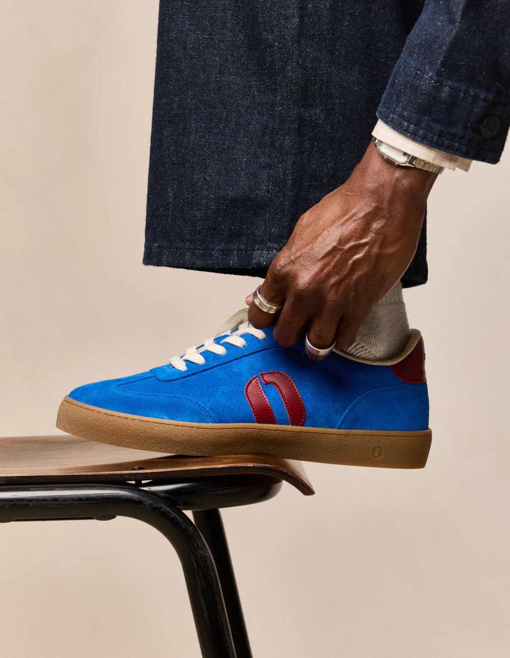 Baskets basses Pablo - Bleu bordeaux