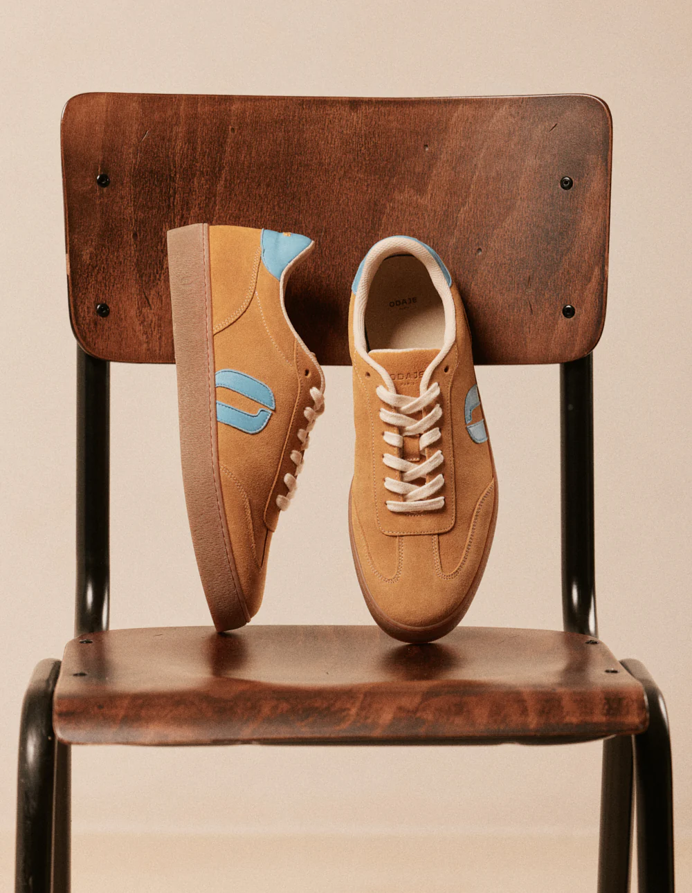 Baskets basses Pablo - Ocre turquoise - Image 6