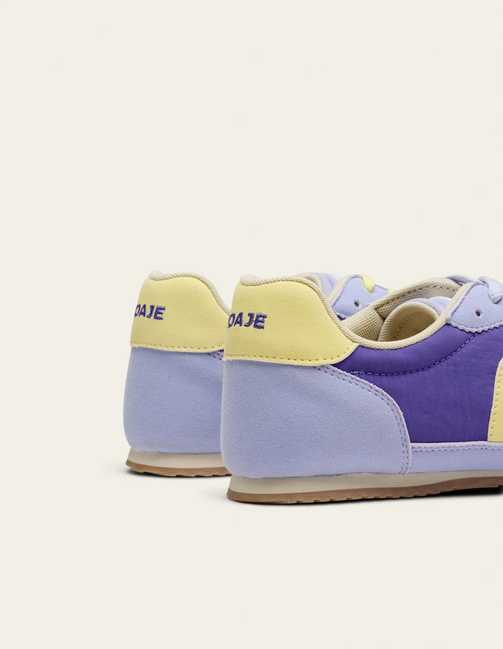 Baskets basses Riya - Violet jaune - Image 4