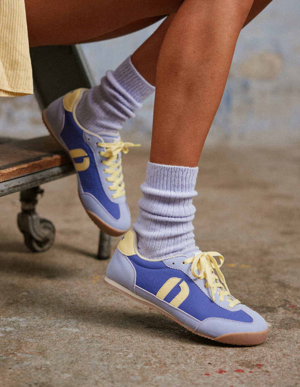 Baskets basses Riya - Violet jaune - Image 5