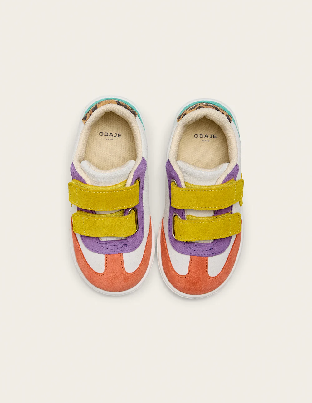 Baskets Enfants Lilo - Corail lilas citron - Image 7