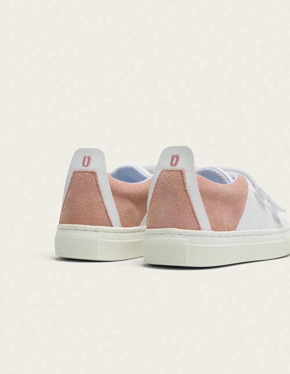Baskets Enfants René Junior - Blanc rose - Image 6