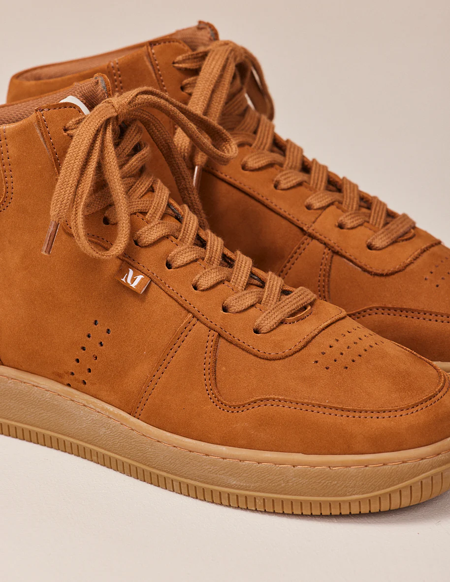 Baskets montantes Arnaud - Nubuck ambre - Image 3