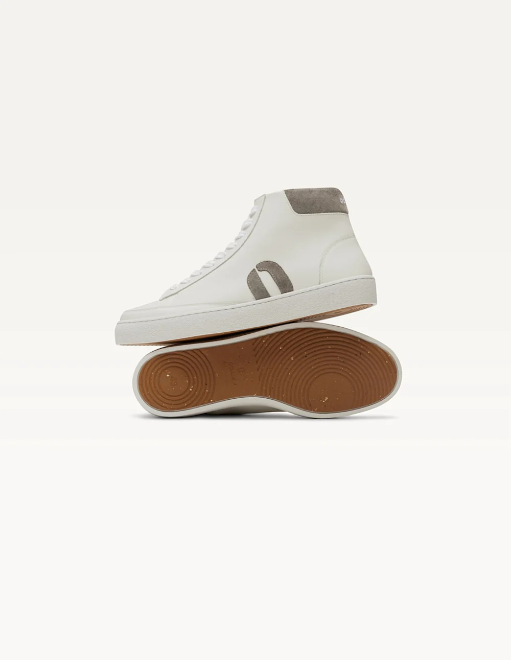 Baskets montantes Alexis - Blanc gris clair - Image 3