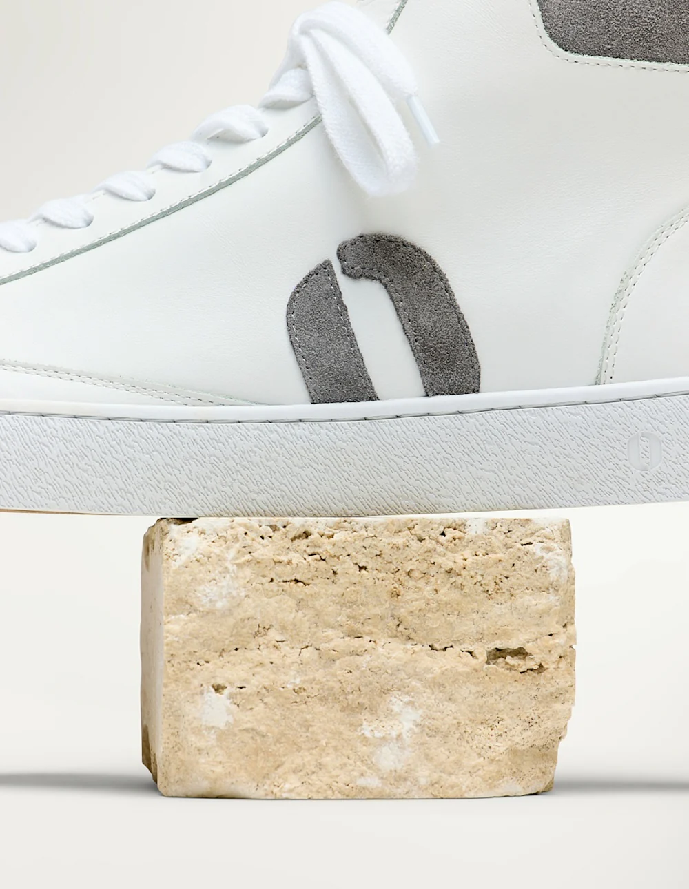 Baskets montantes Alexis - Blanc gris clair - Image 5