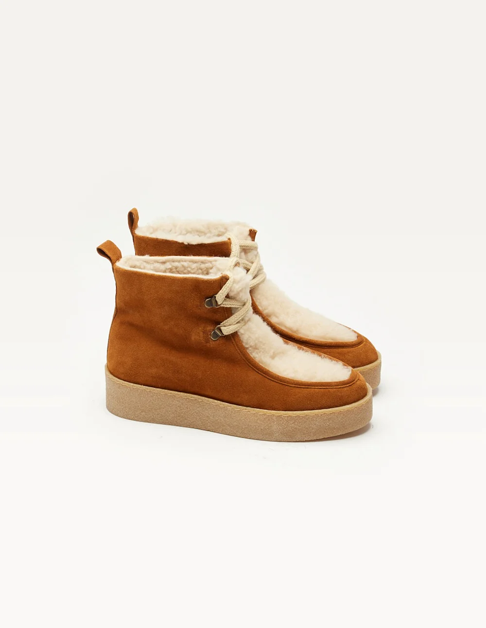 Bottes fourrées Anouck - Suède ambre - Image 2