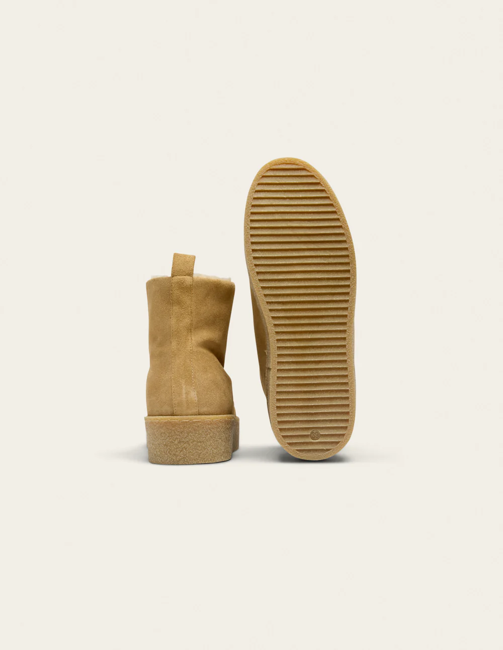 Bottes fourrées Anouck - Suède taupe - Image 3