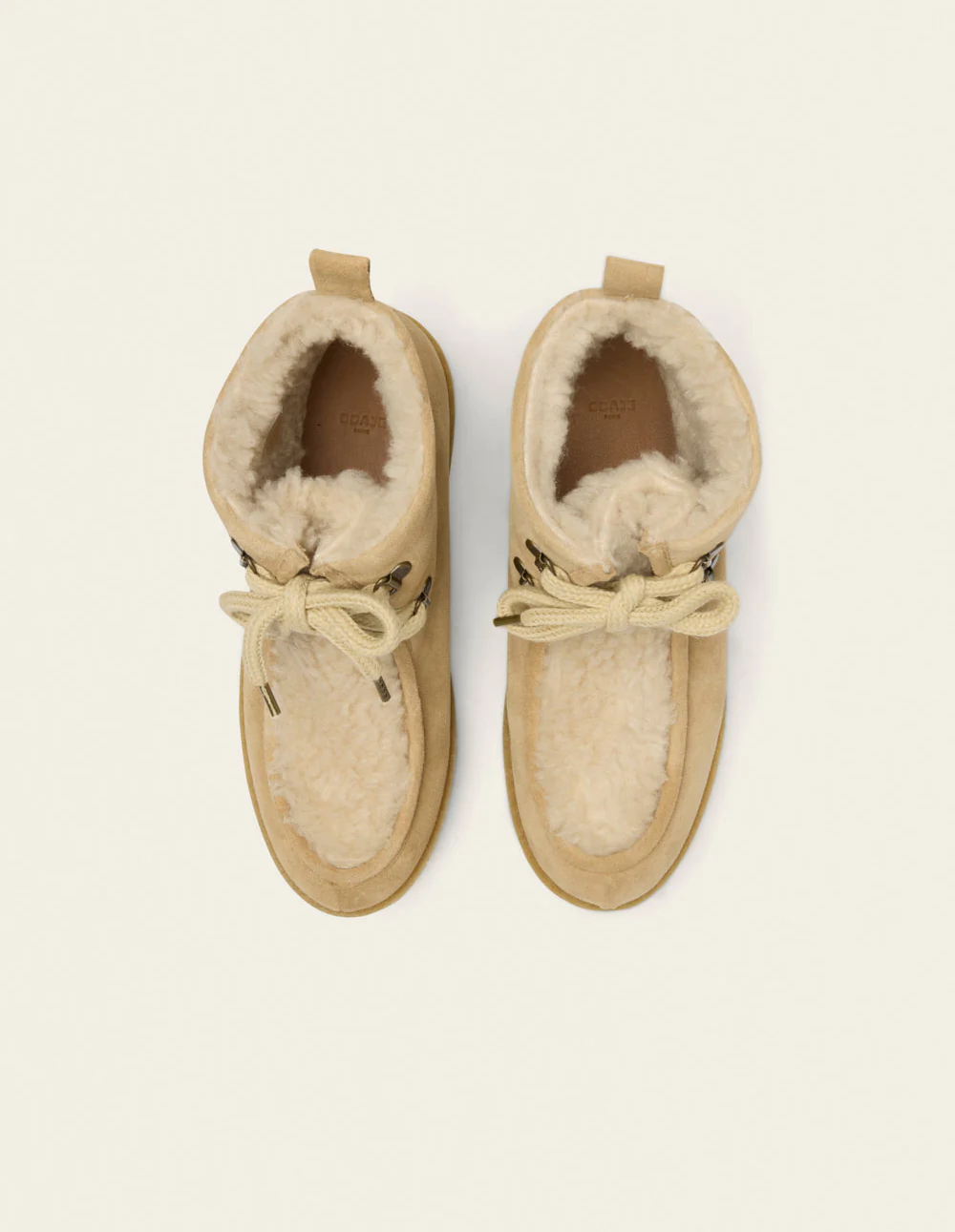 Bottes fourrées Anouck - Suède taupe - Image 5