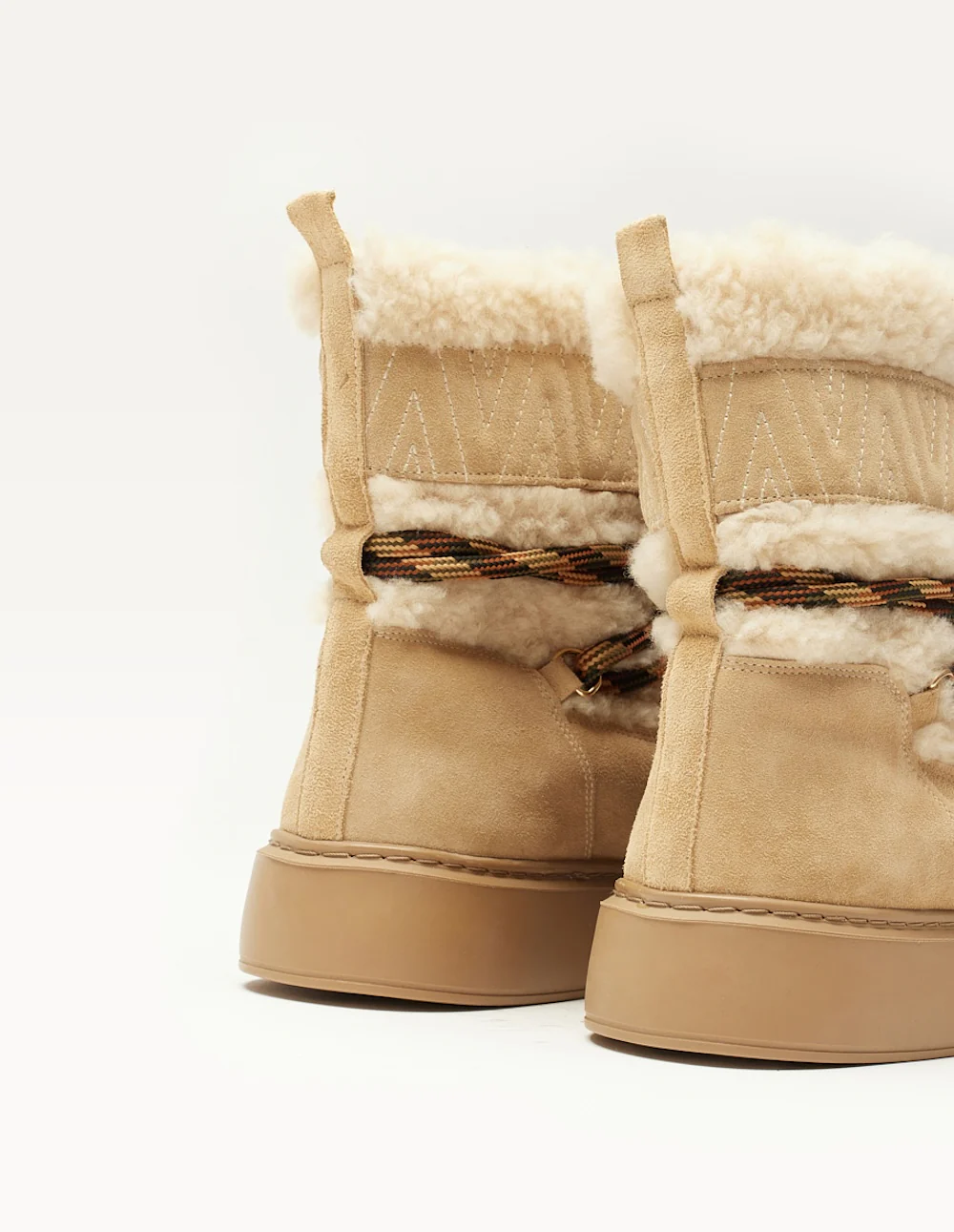 Bottes fourrées Sarah - Suède taupe - Image 5