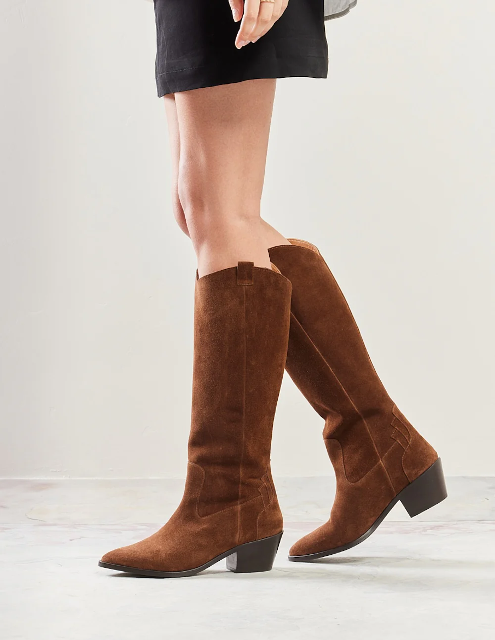 Bottes Tara - Suède marron - Image 4