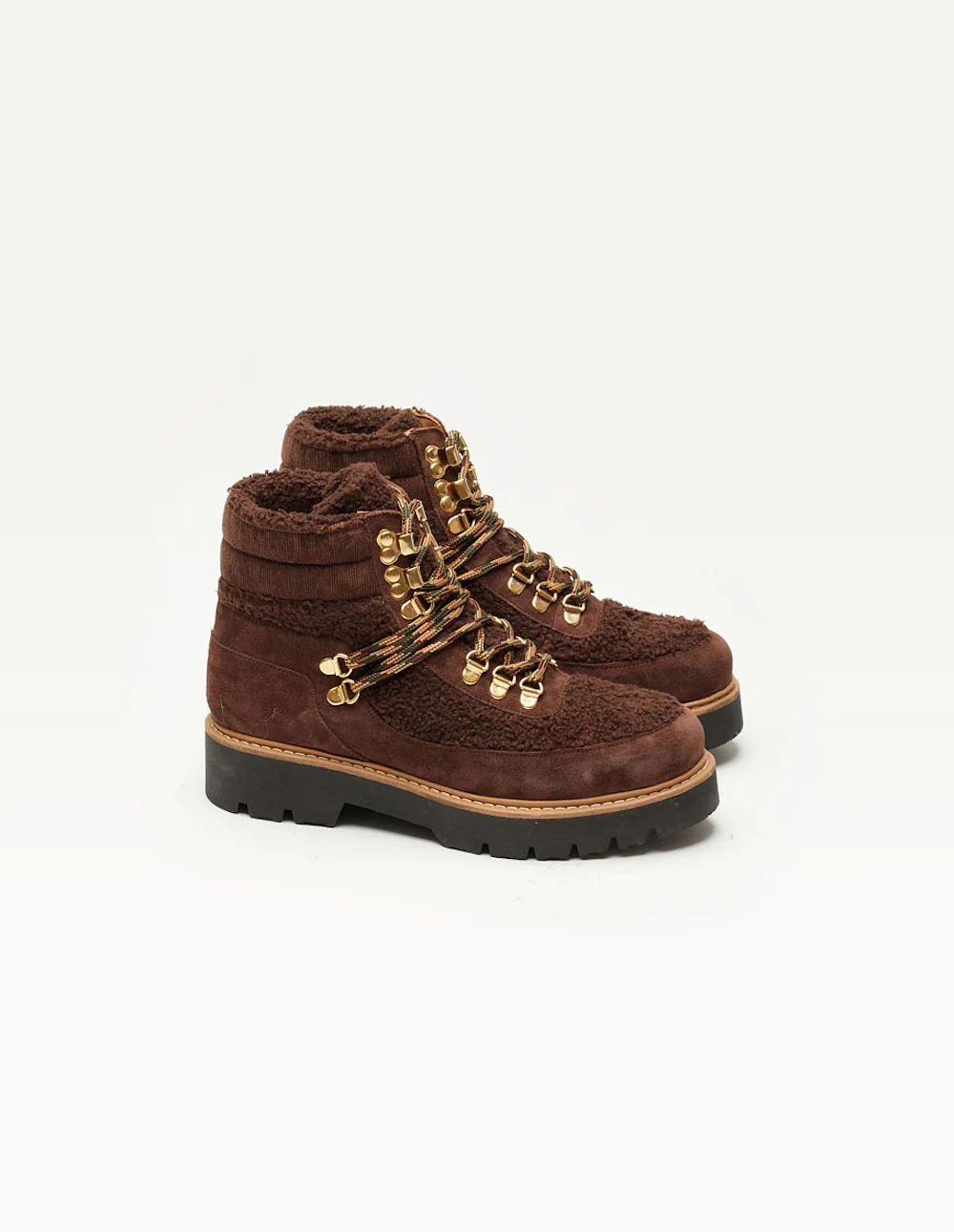 Bottines à lacets Talie - Suède marron - Image 2