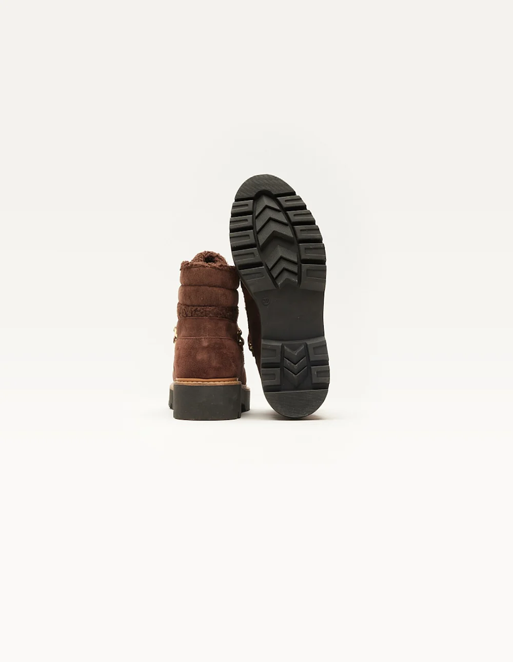Bottines à lacets Talie - Suède marron - Image 3