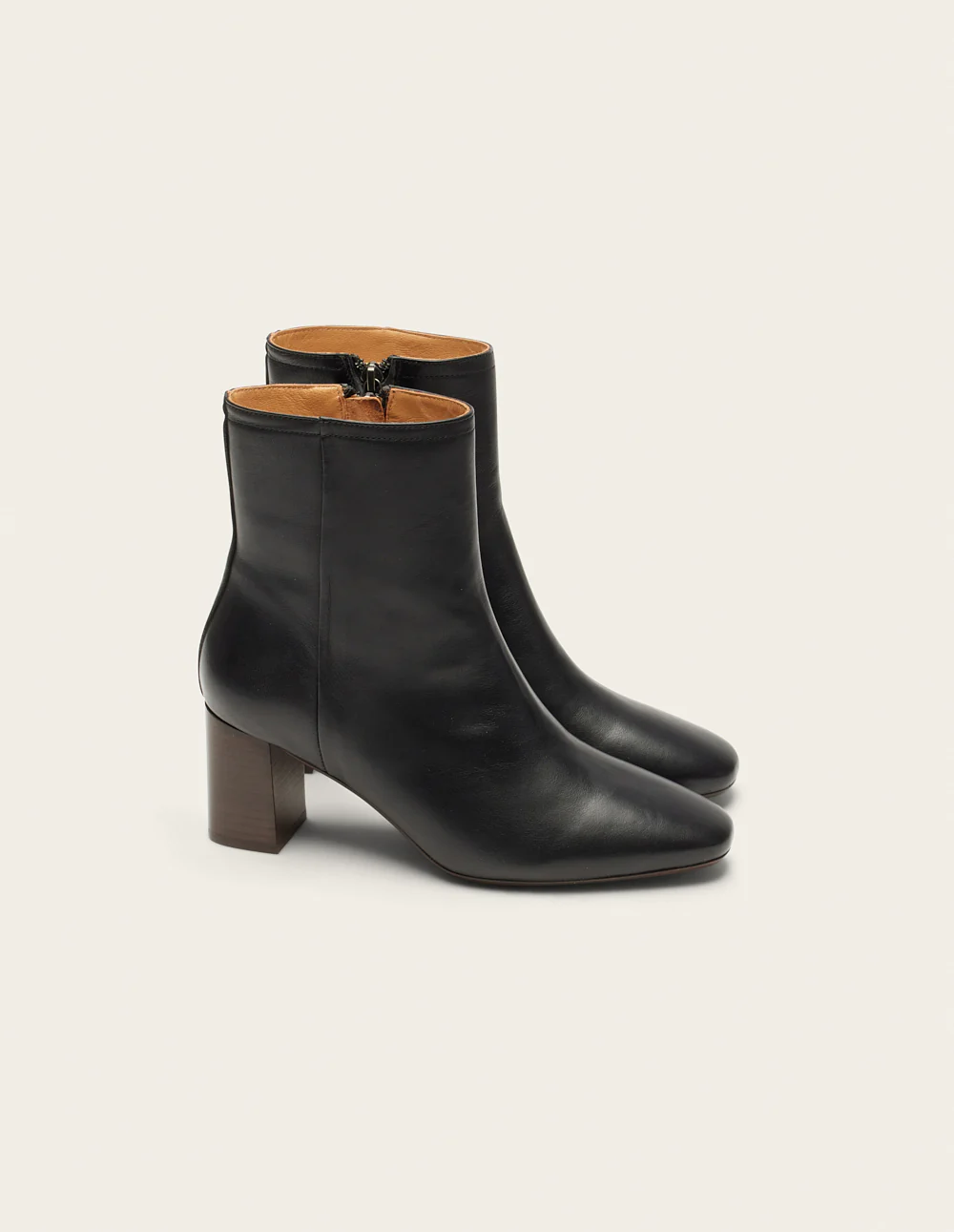 Bottines à talons Brune - Cuir noir - Image 3