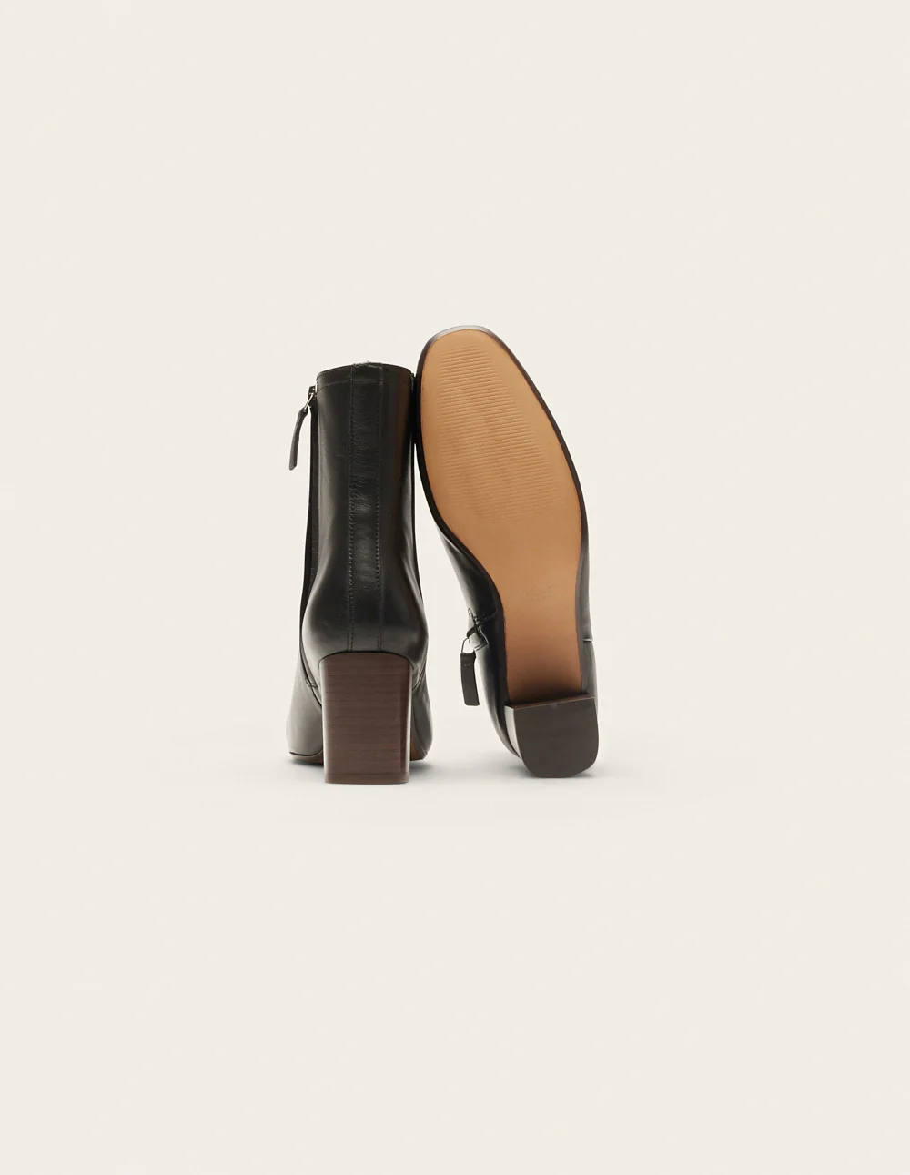 Bottines à talons Brune - Cuir noir - Image 5