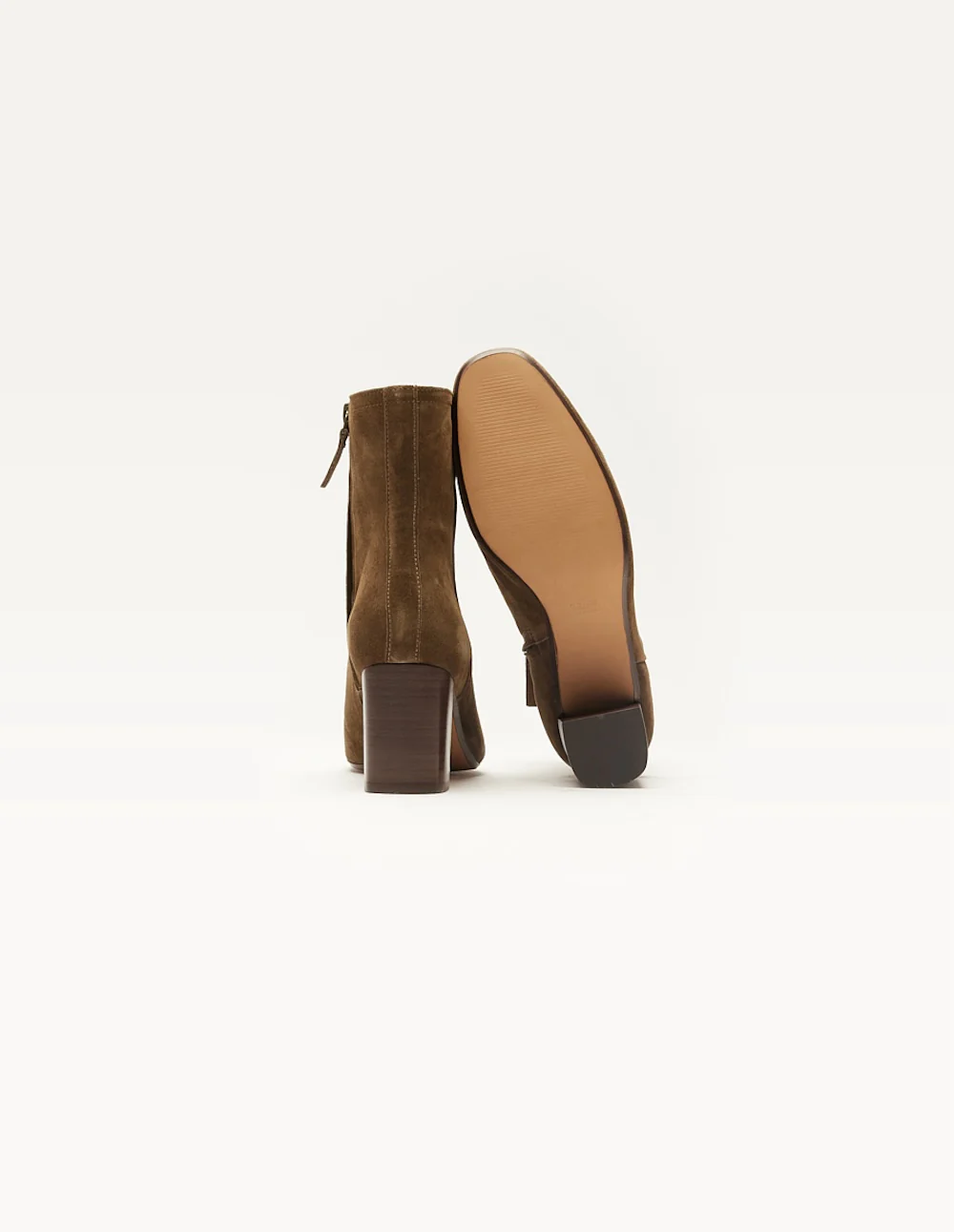 Bottines à talons Brune - Suède kaki - Image 4