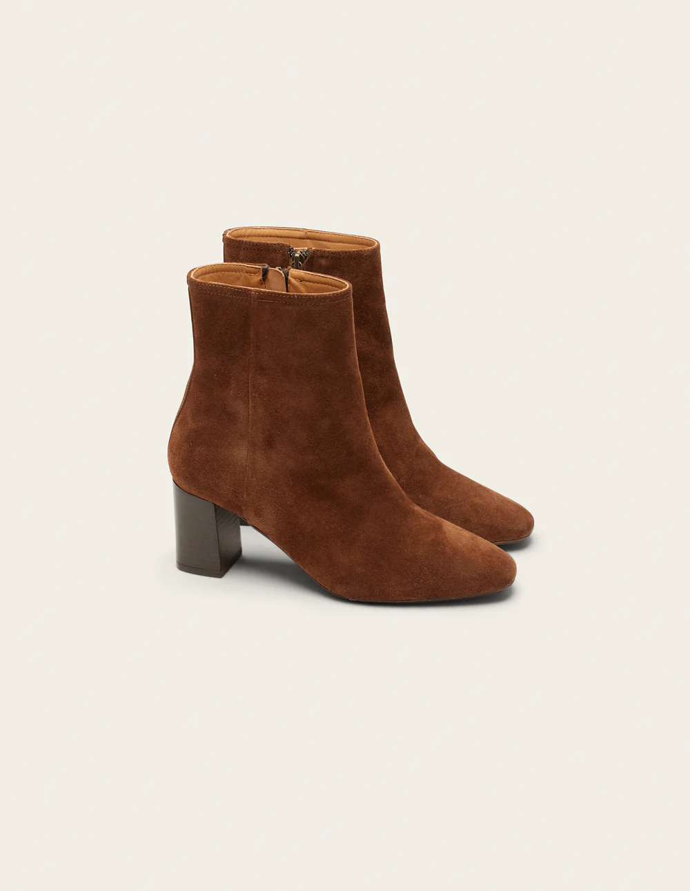Bottines à talons Brune - Suède marron - Image 3