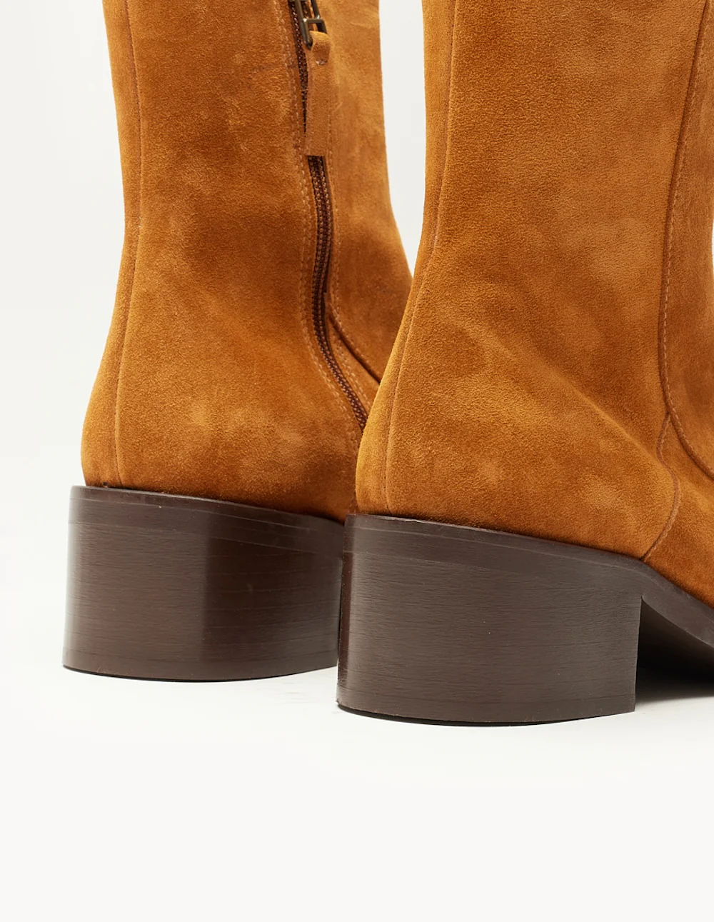 Bottines à talons Callie - Suède ambre - Image 5
