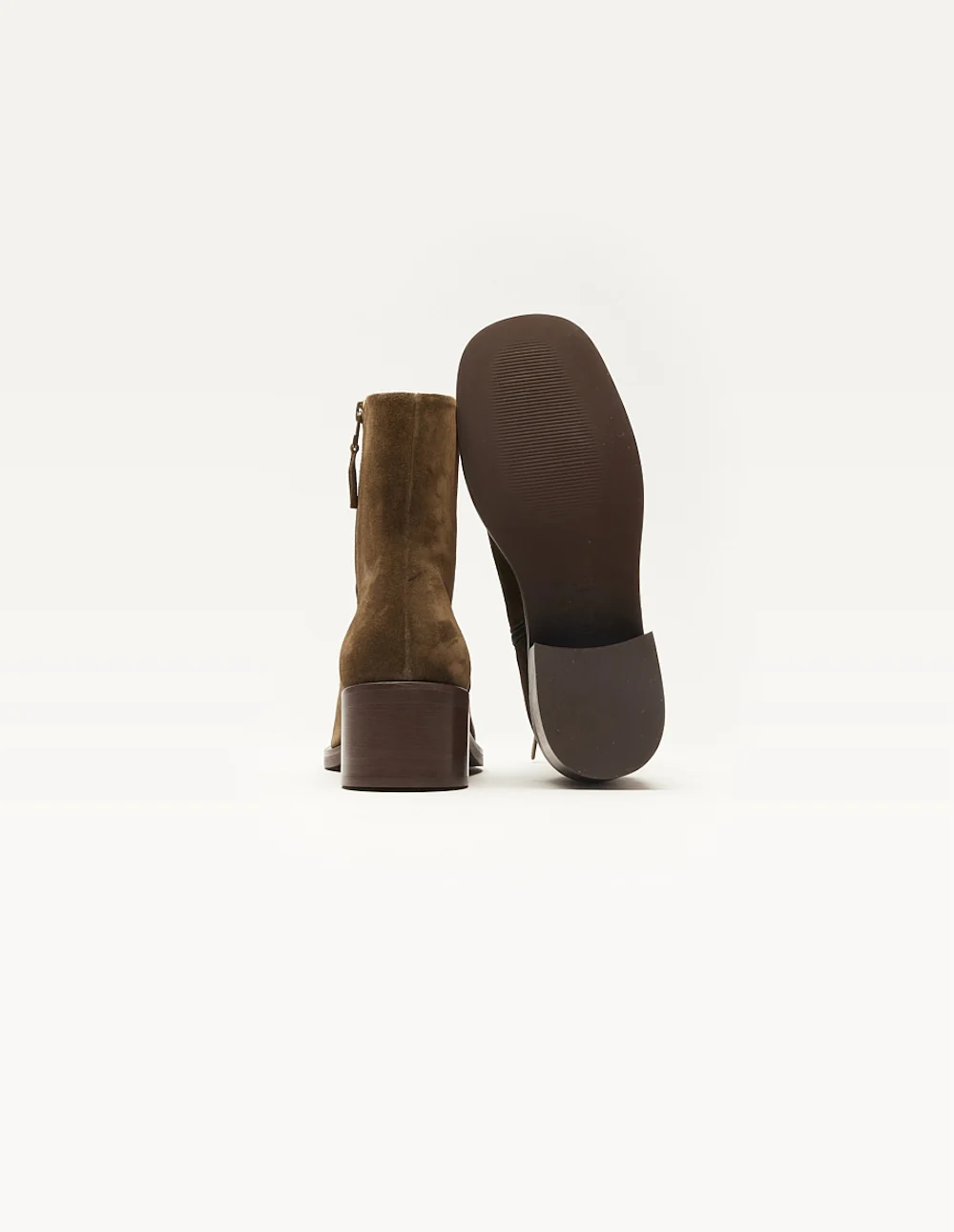 Bottines à talons Callie - Suède kaki - Image 4
