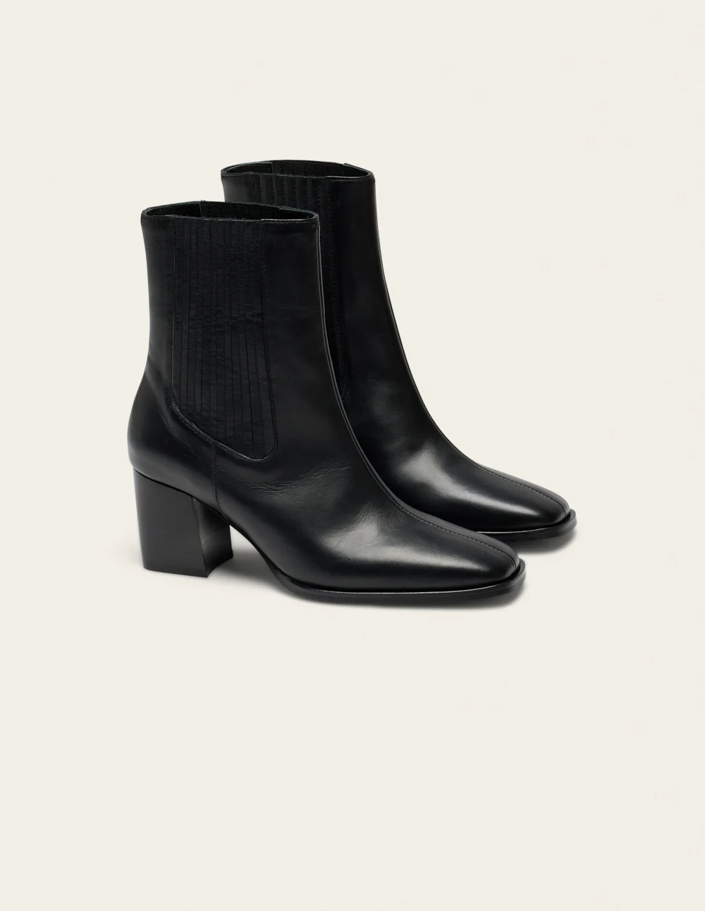 Bottines à talons Divo - Cuir noir - Image 2