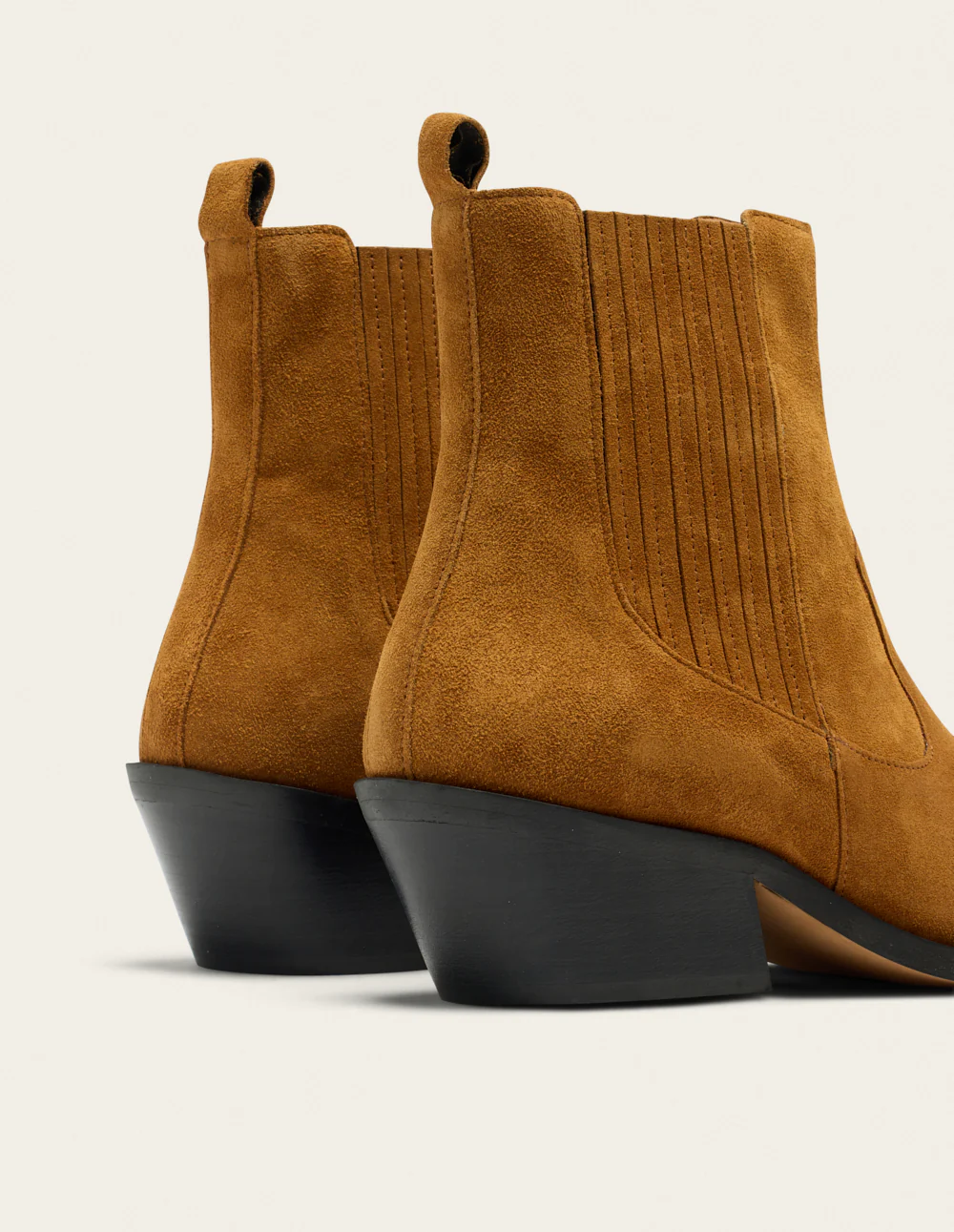 Bottines à talons Georgia - Suède ambre - Image 5