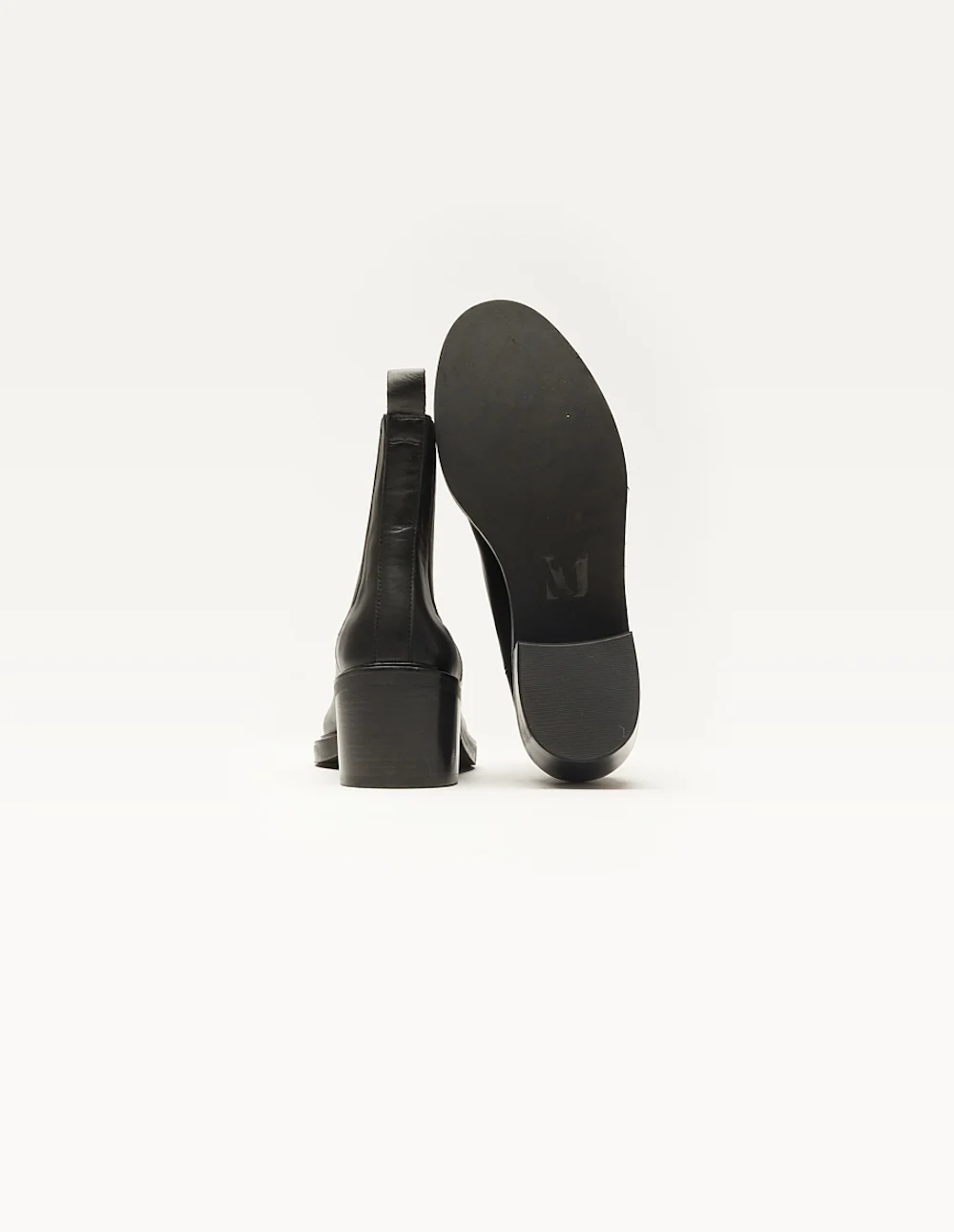 Bottines à talons Janine - Cuir noir - Image 3