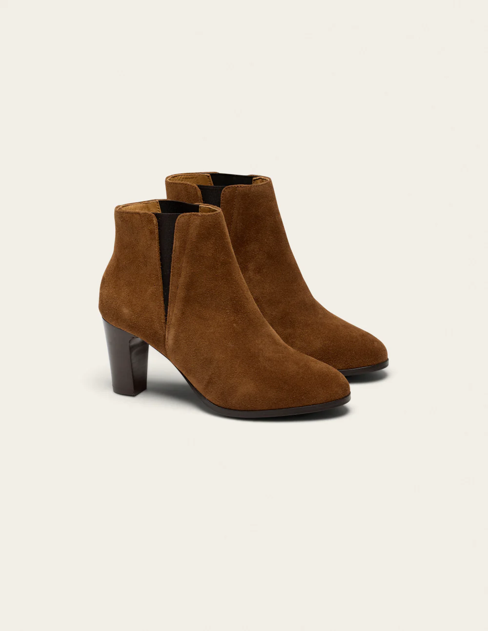 Bottines à talons Jeanne H - Suède marron - Image 3