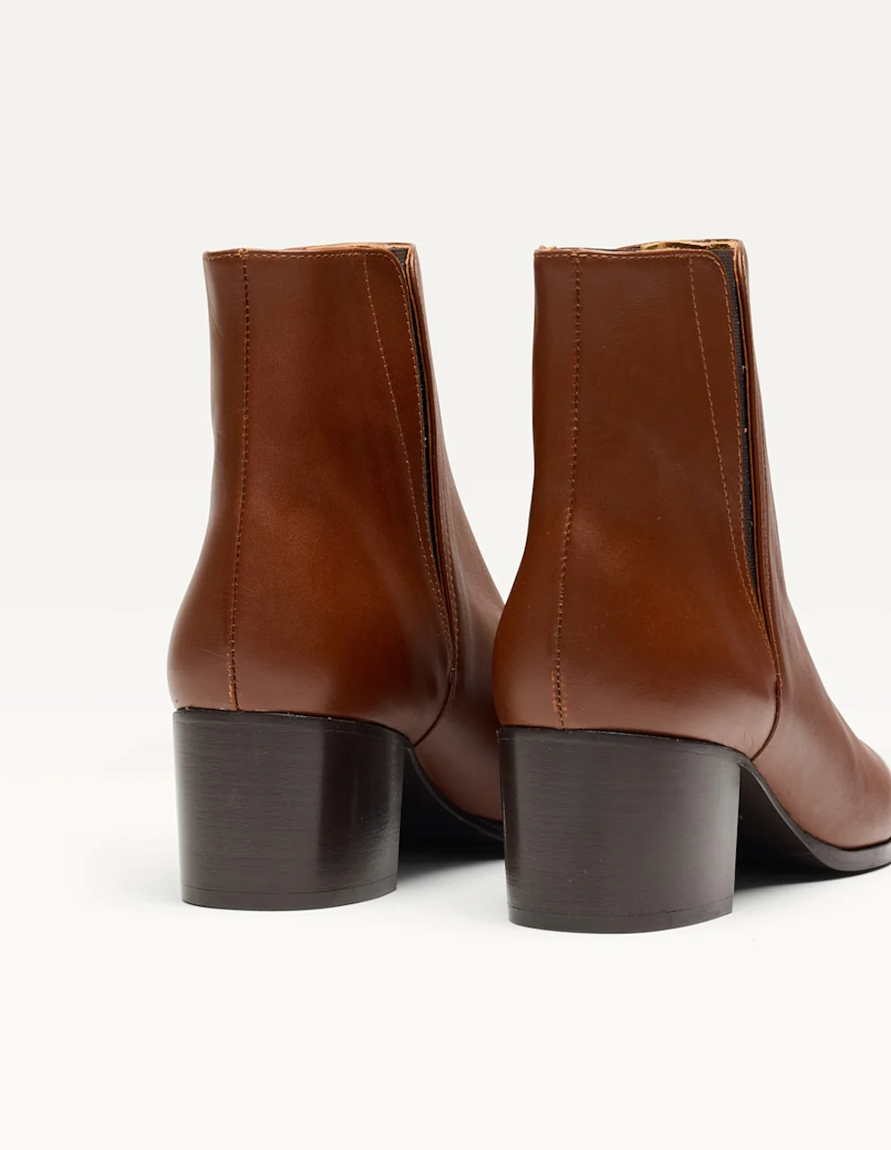 Bottines à talons Jeanne M - Cuir marron - Image 3