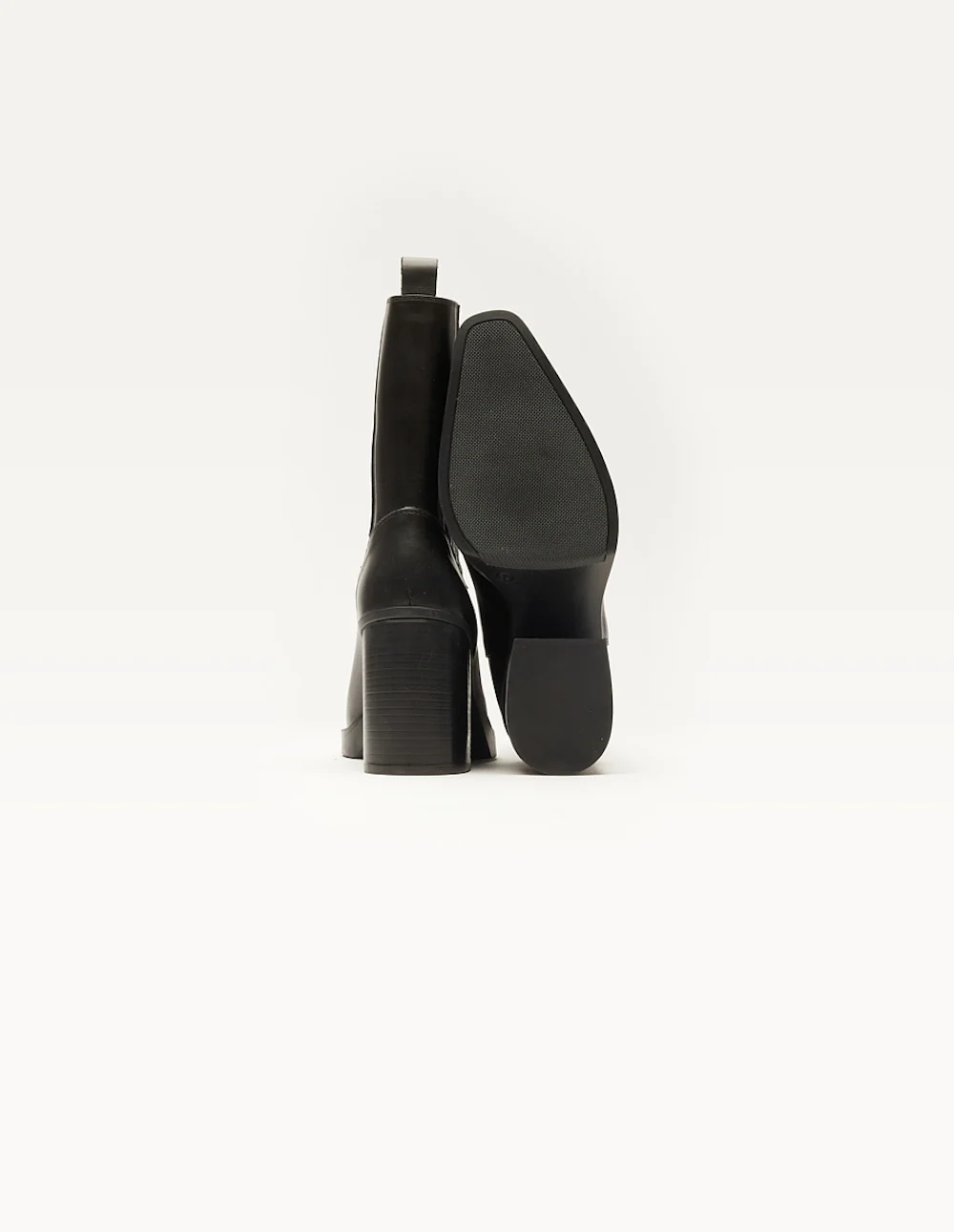 Bottines à talons Paola - Cuir noir - Image 3