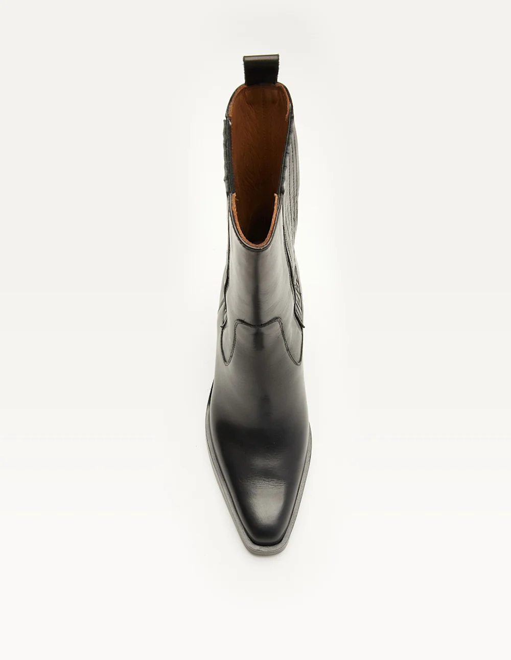 Bottines à talons Paola - Cuir noir - Image 6