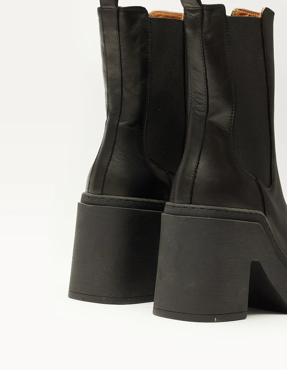 Bottines à talons Sophie - Cuir noir - Image 4