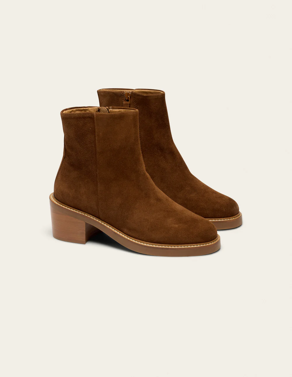 Bottines à talons Véronique - Suède marron - Image 2