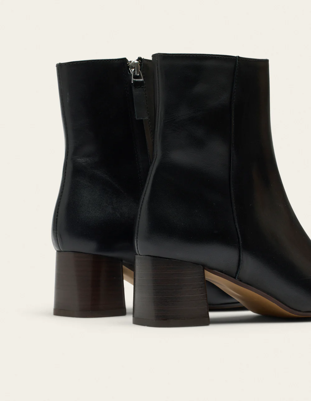 Bottines à talons Volma - Cuir noir - Image 4