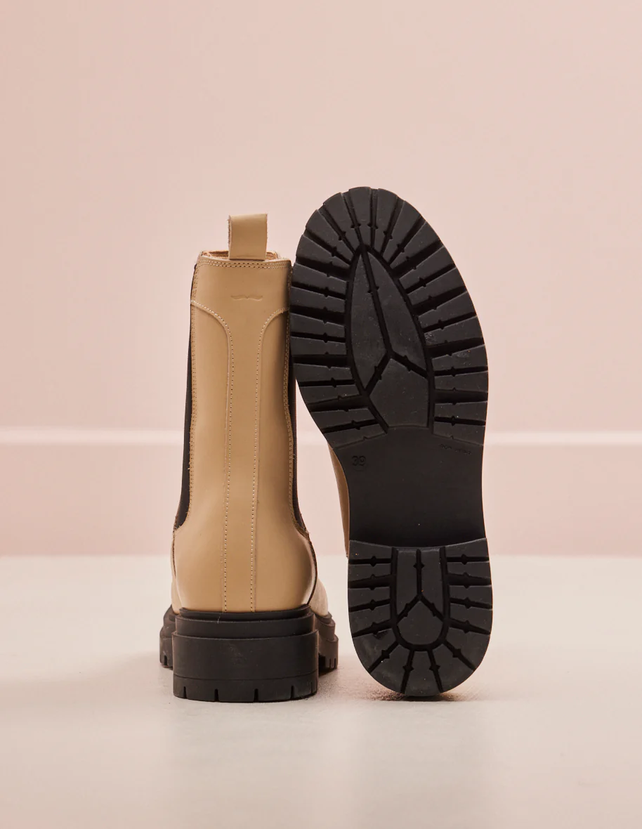 Bottines Amélie - Cuir écru - Image 4