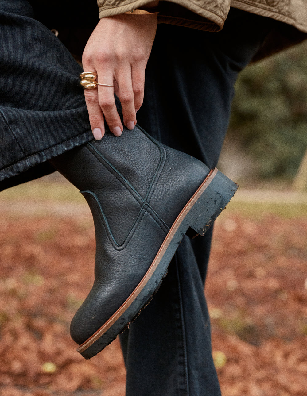 Bottines Aris - Cuir grainé noir - Image 5