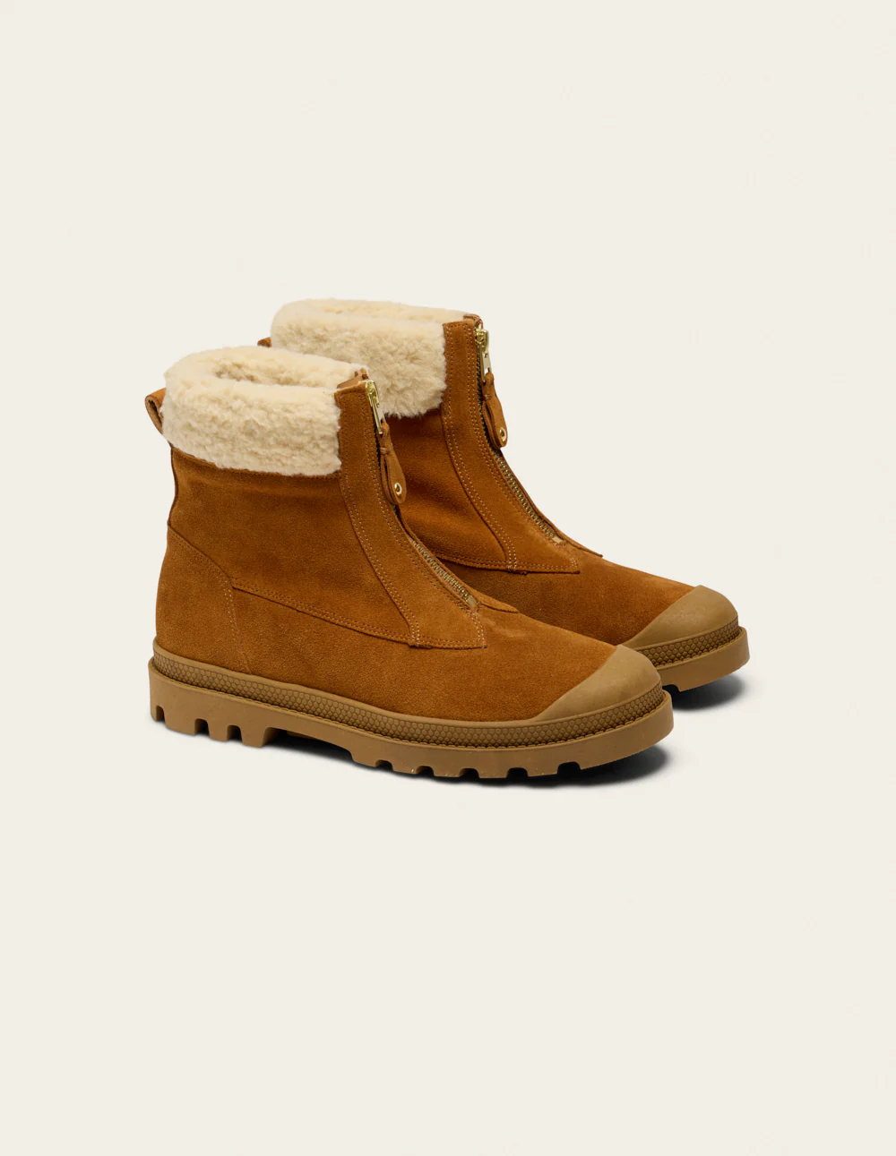 Bottines Bruma - Suède ambre fourré - Image 2