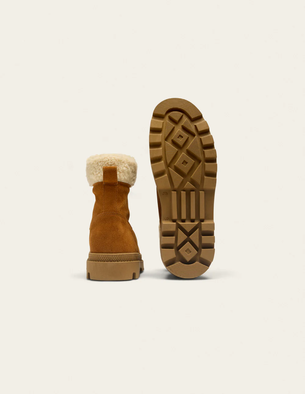 Bottines Bruma - Suède ambre fourré - Image 4