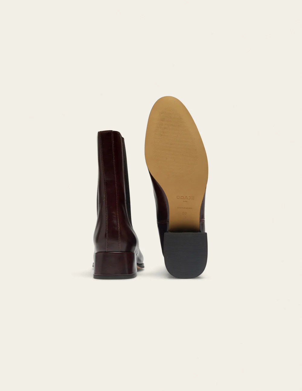 Bottines Delina - Cuir marron - Image 7