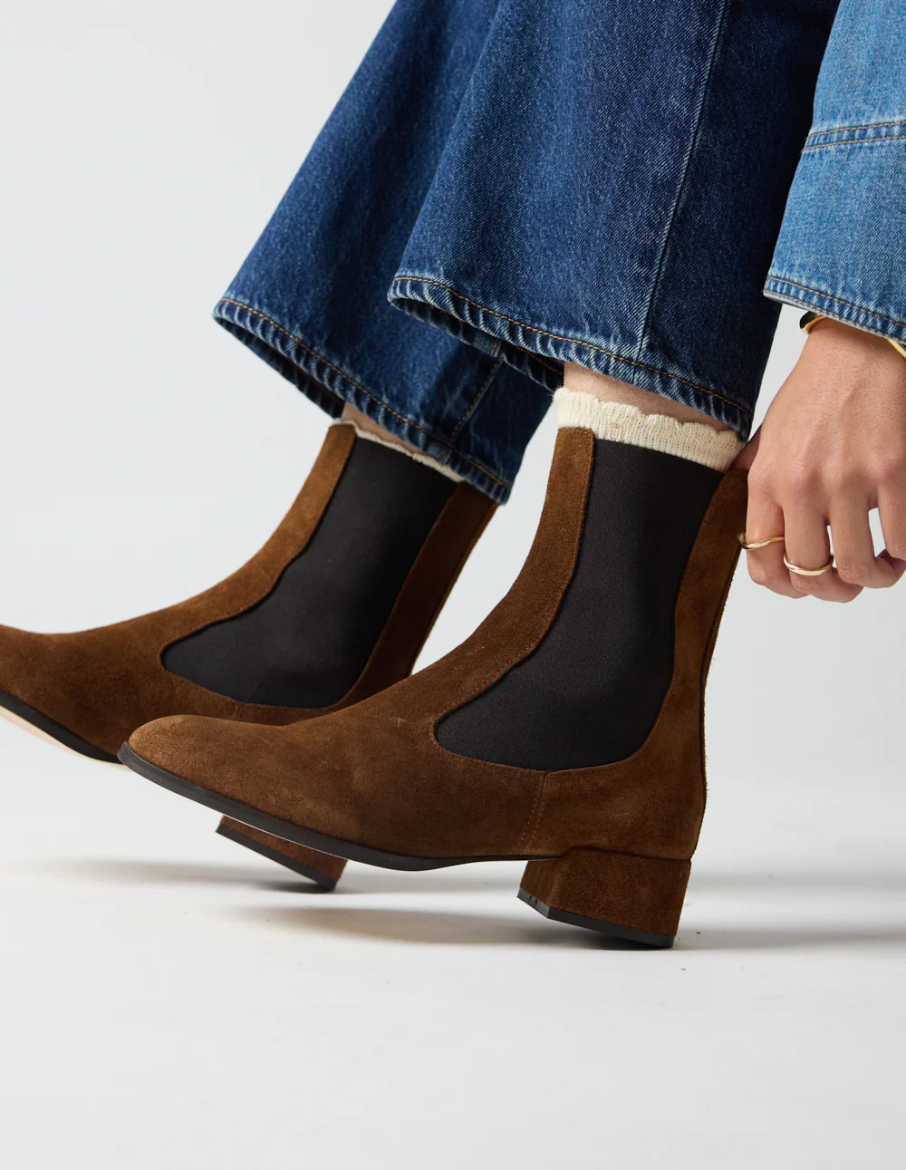 Bottines Delina - Suède marron - Image 5