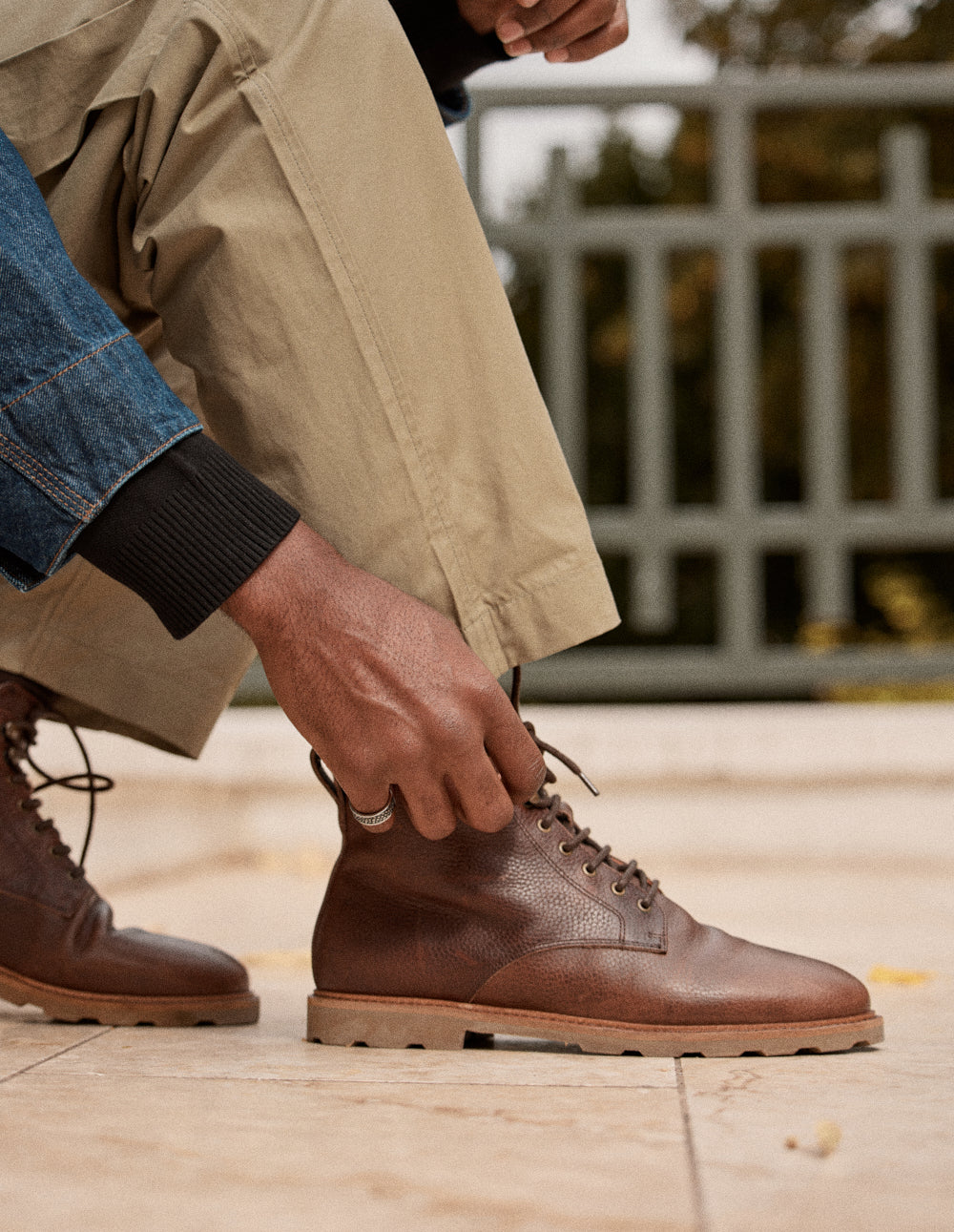 Bottines Eugène - Cuir pull-up grainé marron - Image 4