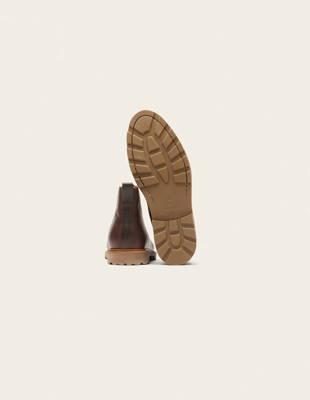 Bottines Eugène - Cuir pull-up grainé marron - Image 6