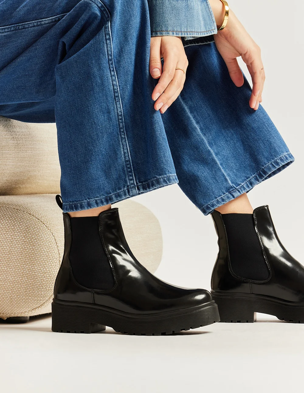 Bottines Flora - Cuir box noir - Image 5