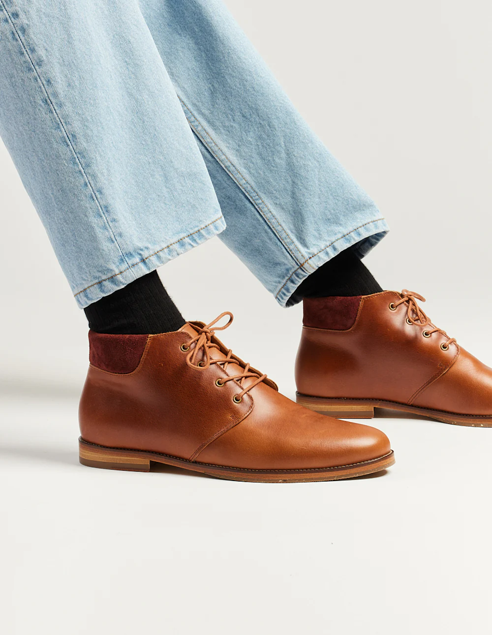 Bottines Gaultier - Cuir pull-up terracotta - Image 4
