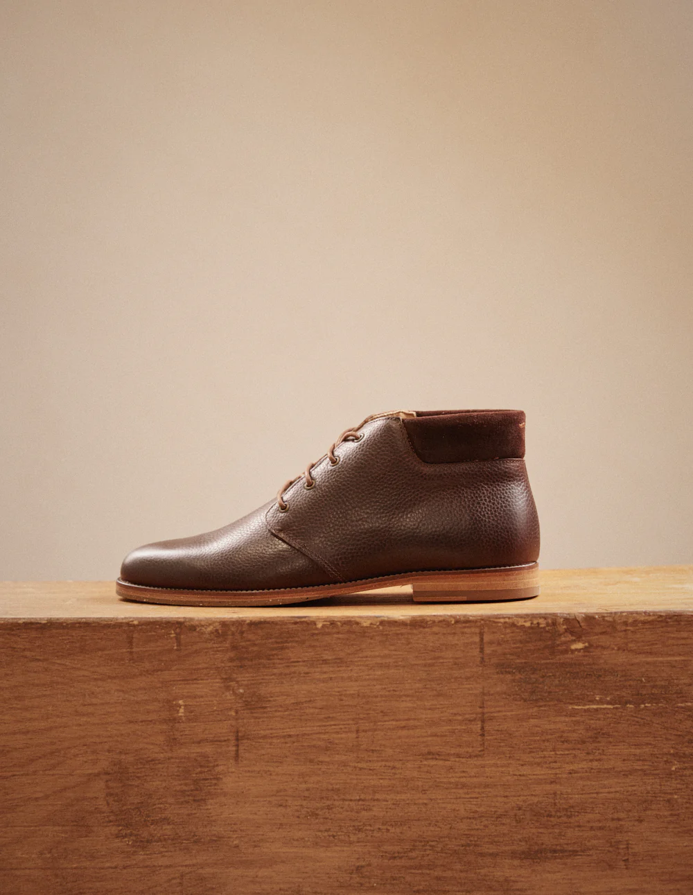 Bottines Gaultier - Pull-up Grainé Marron - Image 3
