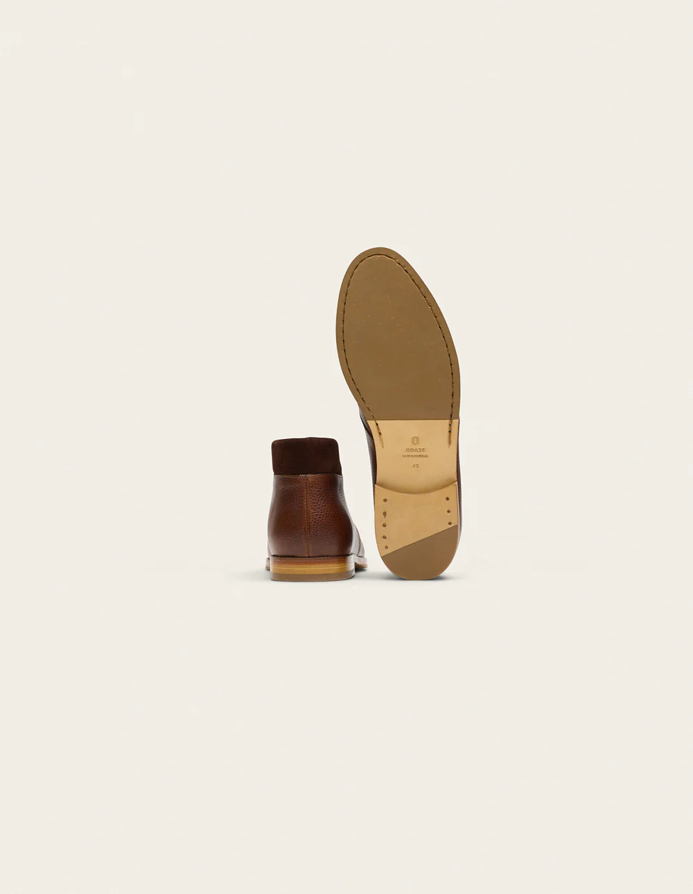 Bottines Gaultier - Pull-up Grainé Marron - Image 6