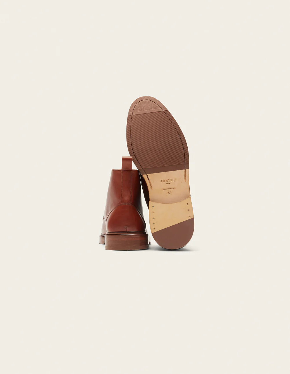 Bottines Guillaume - Cuir cognac - Image 6