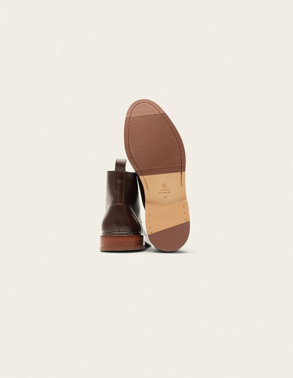 Bottines Guillaume - Cuir marron - Image 5