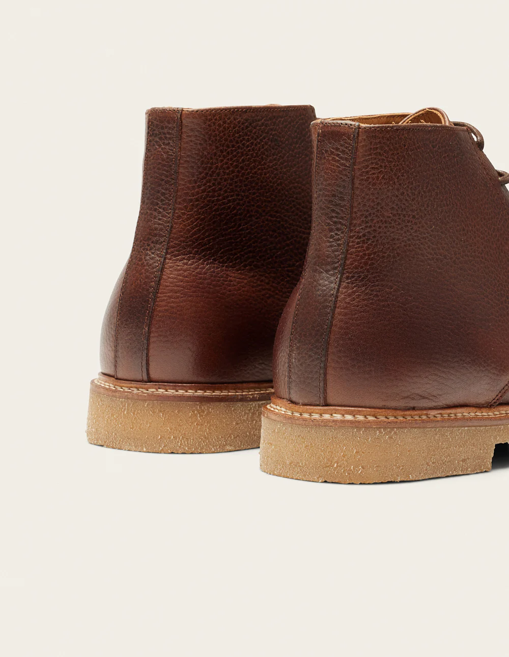 Bottines Hugo - Cuir pull-up grainé marron - Image 5
