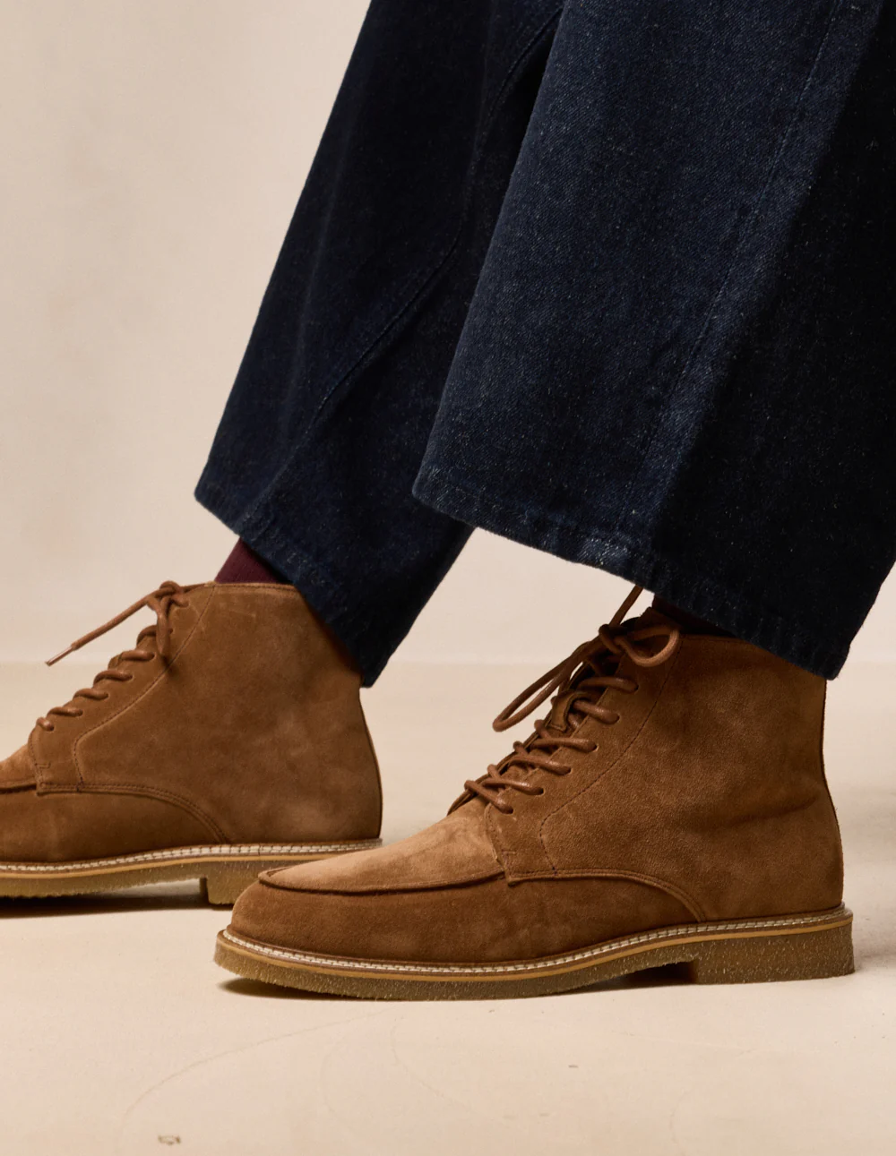 Bottines Hugo - Suède marron - Image 4